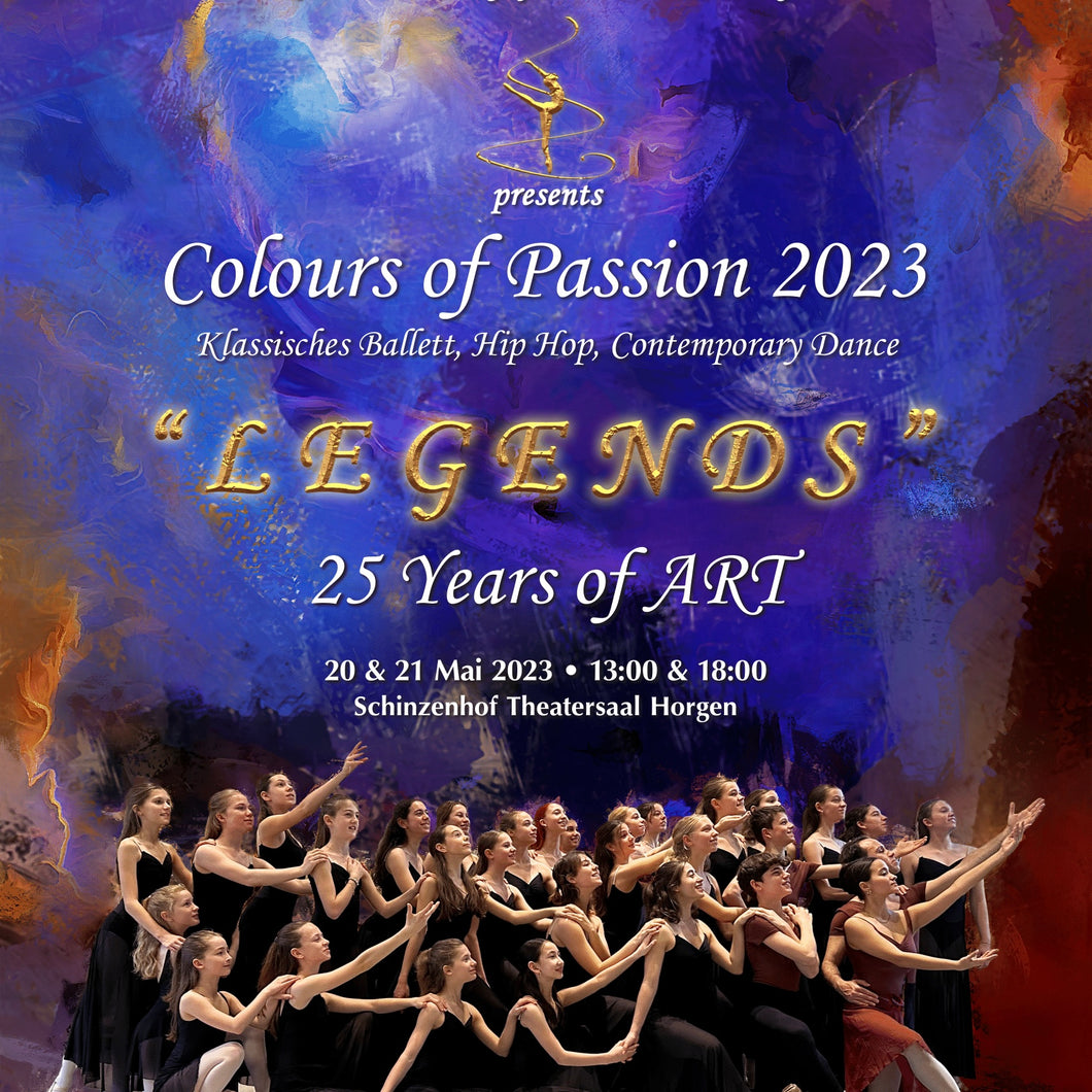 Coulors of Passion 2023 - Legends, 21. Mai Sonntag - 18:00 Uhr Show
