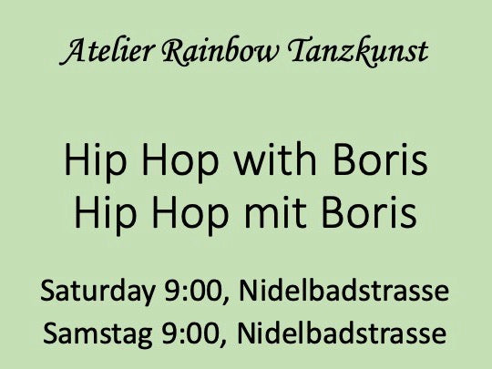 Hip Hop Boris Saturday / Samstag 9:00 Nr. 1