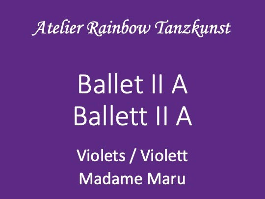 Ballet II A / Ballett II A Nr. 1